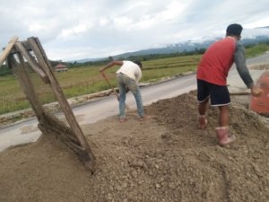 PUPR Akui Temuan DPRD Morut Material Tercampur Tanah, ini Penjelasannya.