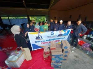DPD Partai Nasdem Morowali Utara Salurkan Bantuan Untuk Korban Banjir.