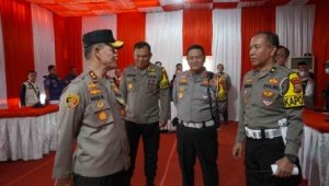 Chek kesiapan pengamanan Idul fitri 1444 H, Kapolda Sulteng kunjungi Pospam dan