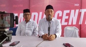 Pasangan Calon Bupati Morut dan Calon Wakil Bupati Morut Jeffisa Putra A-Ruben Hehi Daftar ke KPU