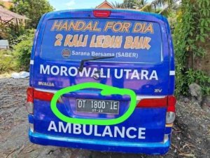 Jadi Sorotan, Partai Demokrat Morut Gunakan Mobil Ambulance Mati Pajak