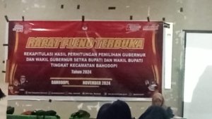 Saksi Pleno Di Morowali Diduga Dapat Intimidasi Dari Oknum Aparat