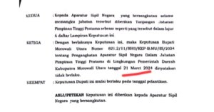 Polemik Pelantikan di Morut Diduga Pemalsuan Substansi