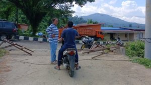 Pemilik Lahan Palang Jalan Masuk BTN Morita Hills