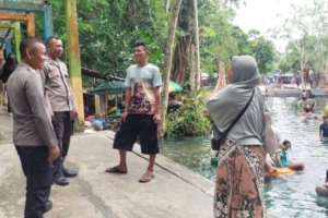 Pimpin Patroli di Objek Wisata, Kapolsek Ampana Kota Himbau Masyarakat Jaga Keselamatan