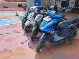 Tindakan Tegas Satlantas Polres Morut, Lima Motor Pelajar Ditahan