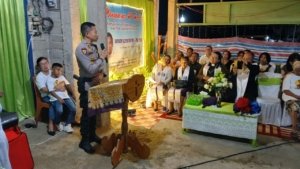 Kapolsek Mori Atas, Hadiri Peringatan 40 Hari Meninggalnya Alm. Armon Lembonunu