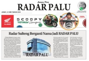 Dibawah Jawa Pos Group, Radar Sulteng Berganti Nama Menjadi RADAR PALU