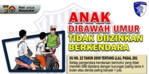 Polres Morut Tegaskan Larangan Anak di Bawah Umur Bawa Motor ke Sekolah