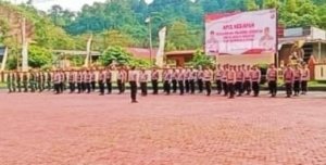 Lima Desa Siap Gelar Pilkades Serentak, Polres Morut Lakukan Apel Siaga Pengamanan