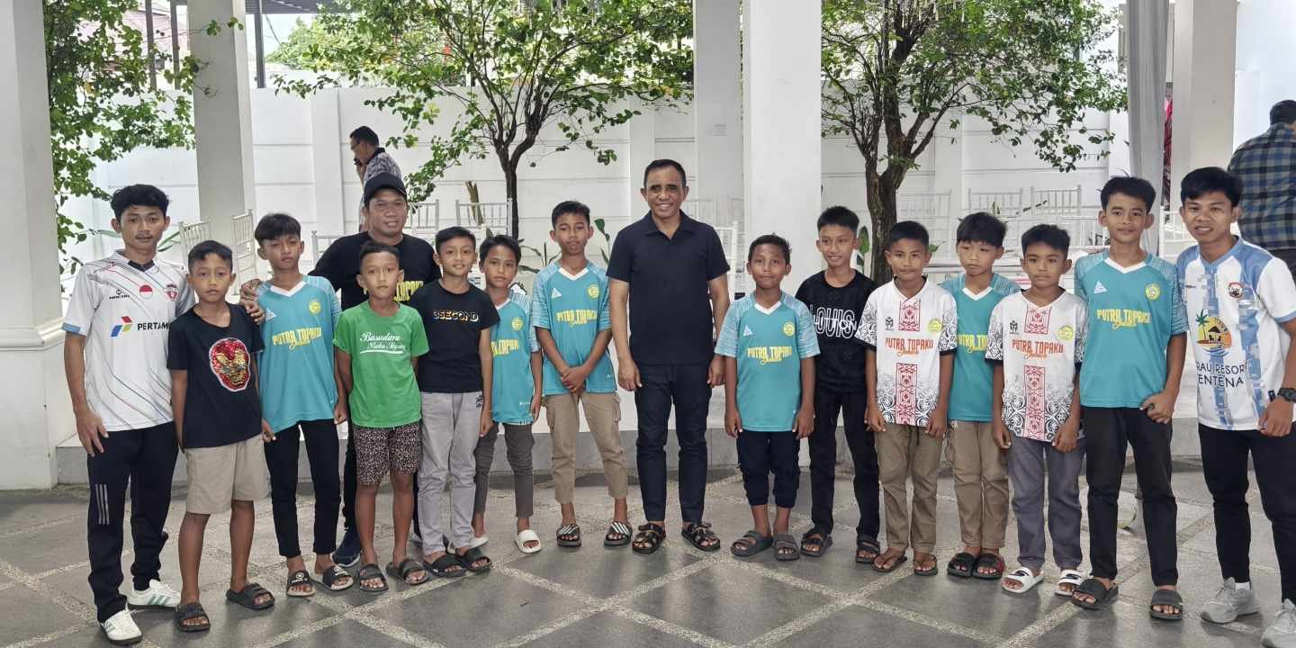 Pemain U12 Putra Topaku FC Wakil Morut, Bertemu Gubernur Anwar Hafid