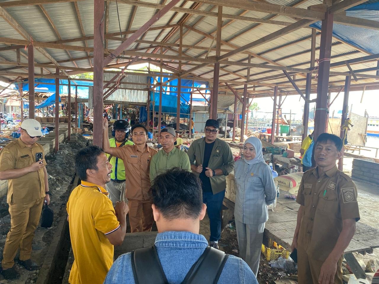 Gercep, Ketua DPRD Morut Pimpin Tinjau Pasar Ikan Kolonodale