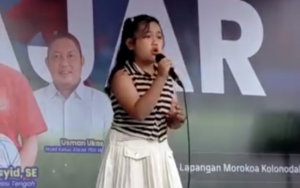 Perwakilan SD GKST Kolonodale, Tania Padati, Jadi Juara 1 Lomba Karaoke Anak PSSI Morut