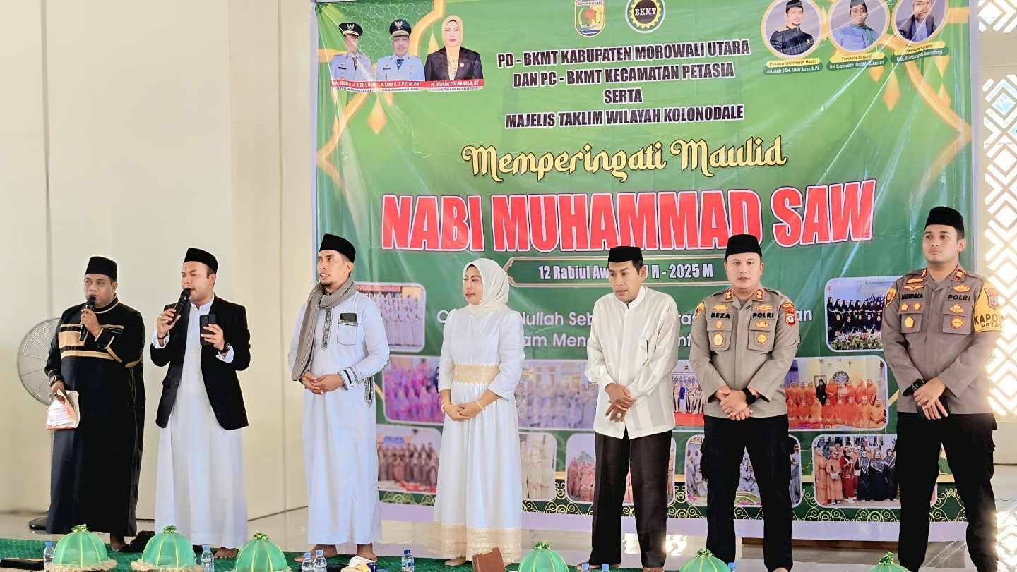 Tema Peringatan Maulid di Morut: “Cinta Rasullullah sebagai inspirasi persaudaraan umat dalam menghadapi tantangan zaman”