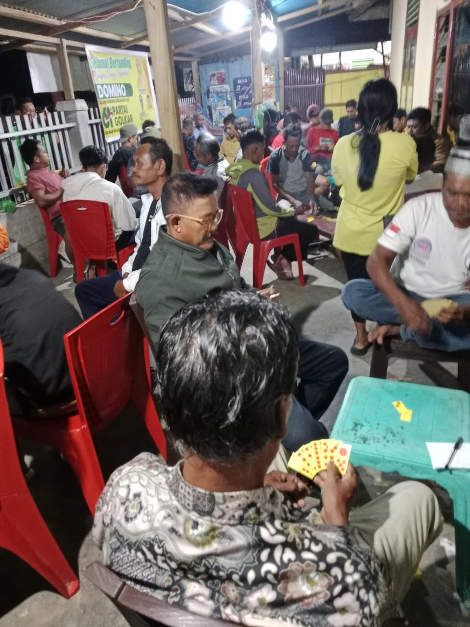Meriahnya Lomba Domino Partai Golkar di Bungku Utara. Peserta datang dari Tirongan Bawah Bahkan Siliti