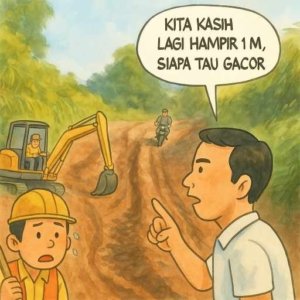 Dinas PUPR Morut Kembali Anggarkan Pemeliharaan Jalan Salubiro Hampir 1 Miliar