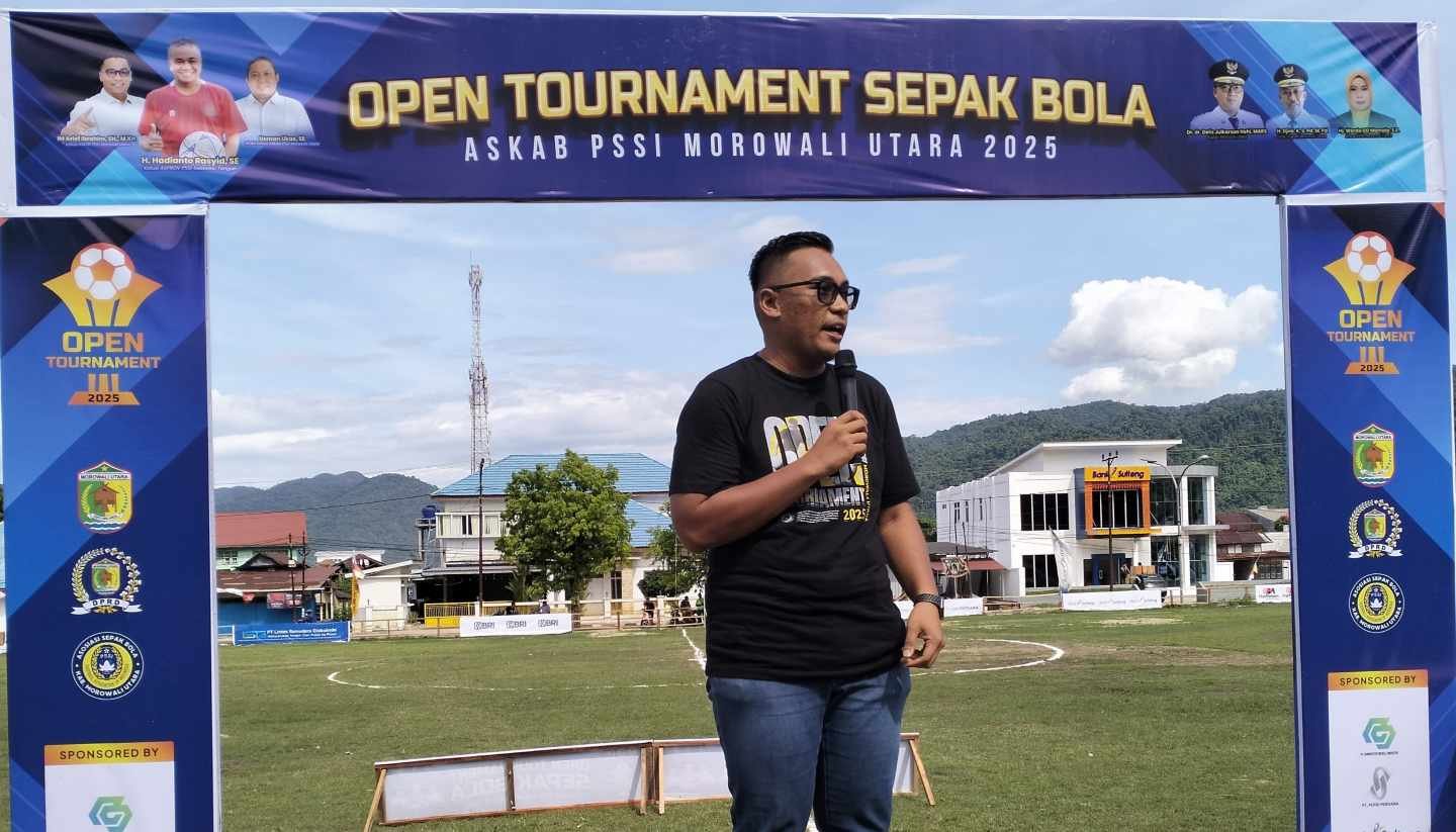 Kick Off Meriah! Open Turnamen ASKAB PSSI Morut 2025 Resmi Bergulir di Lapangan Morokoa
