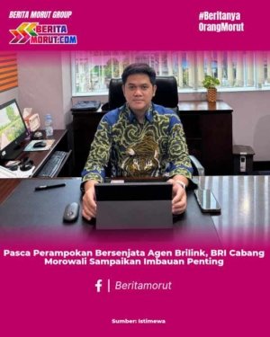 Pasca Perampokan Bersenjata Agen Brilink, BRI Cabang Morowali Sampaikan Imbauan Penting