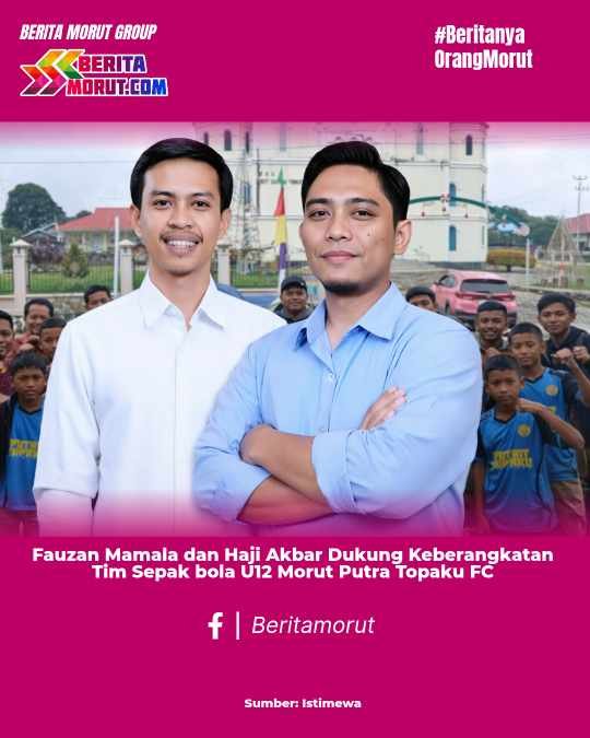 Fauzan Mamala dan Haji Akbar Dukung Keberangkatan Tim Sepak bola U12 Morut Putra Topaku FC