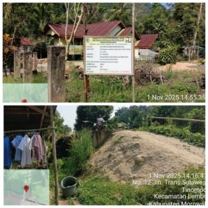 Proyek Jembatan di Tinompo Gagal Konstruksi
