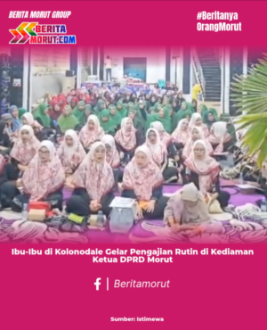 Ibu-Ibu di Kolonodale Gelar Pengajian Rutin di Kediaman Ketua DPRD Morut