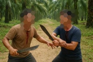 Duel Parang di Perkebunan Sawit, Dua Warga Bungintimbe Alami Luka Tebas Parah