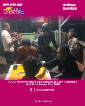 PORDI Morowali Utara Siap Berlaga di Open Turnamen Wali Kota Palopo Cup 2026