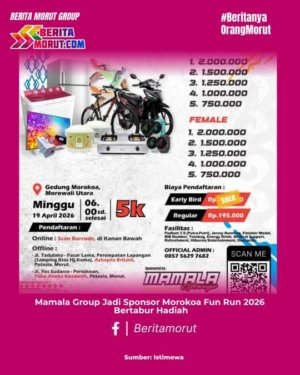 Mamala Group Jadi Sponsor Morokoa Fun Run 2026 Bertabur Hadiah