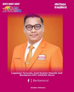 Legislator Termuda, Arief Ibrahim Dilantik Jadi Bendahara DPC HANURA Morut