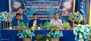 Konsolidasi DPD PAN Morut, Haji Akbar; Tidak Ada Tembok yang Terlalu Tinggi Jika Kita Seirama