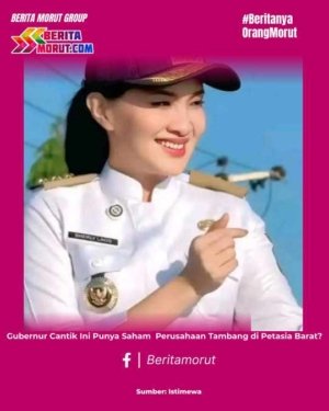 Gubernur Cantik Ini Punya Saham Perusahaan Tambang di Petasia Barat?