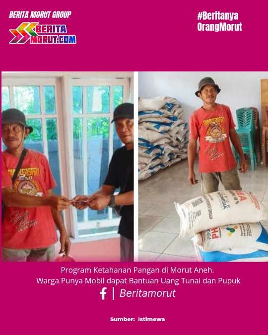 Program Ketahanan Pangan di Morut Aneh.  Warga Punya Mobil dapat Bantuan Uang Tunai dan Pupuk