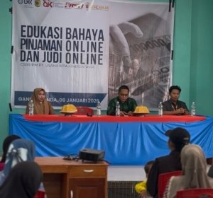 Edukasi Bahaya Pinjol dan Judol, PT UKK Hadir di Desa Ganda-Ganda