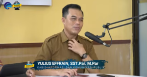 Kabid IKP Diskominfo Morut, Yulius Effrain, SST. Par,.M.Par: Kerjasama Media Seharusnya Memang Mengikuti Perbup