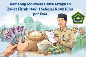 Kemenag Morowali Utara Tetapkan Zakat Fitrah 1447 H Sebesar Rp40 Ribu per Jiwa