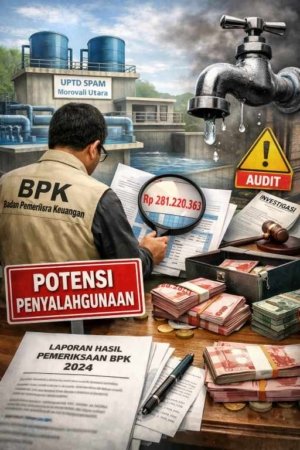 BPK Temukan Potensi Penyalahgunaan Retribusi PAM Air Minum Kolonodale Rp281 Juta