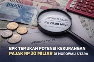 BPK Temukan Potensi Kekurangan Pajak Rp20 Miliar di Morowali Utara