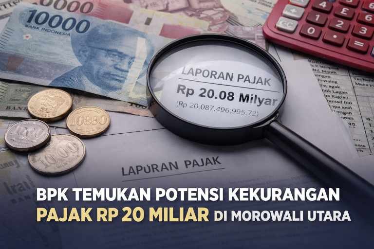 BPK Temukan Potensi Kekurangan Pajak Rp20 Miliar di Morowali Utara