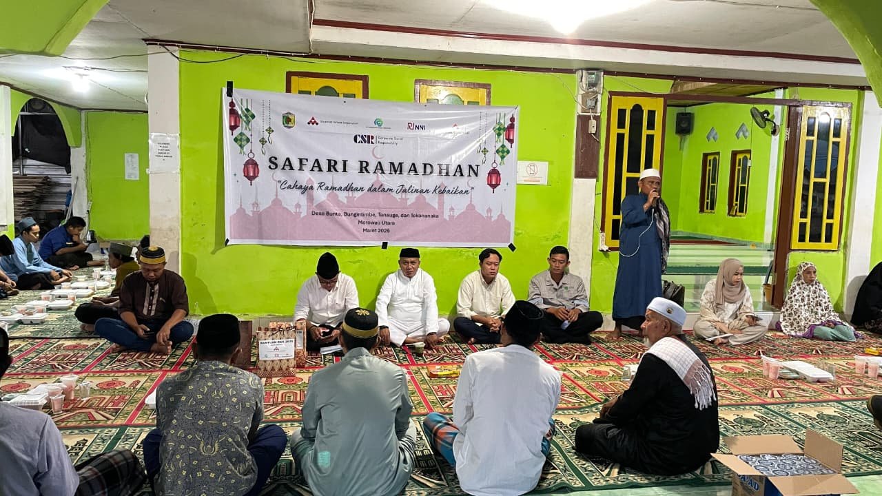 Cahaya Ramadhan di Desa Bunta, PT GNI dan Tenant Kawasan Berbagi Al-Qur’an