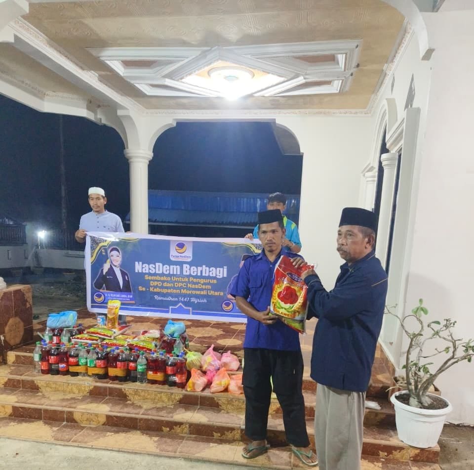 Jelang Idul Fitri, NasDem Morut Salurkan THR untuk Pengurus DPD dan DPC