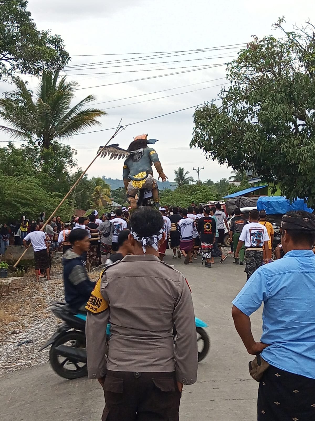 Pawai Ogoh-Ogoh di Desa Panca Makmur Berlangsung Meriah, Cerminkan Toleransi dan Kerukunan Umat Beragama
