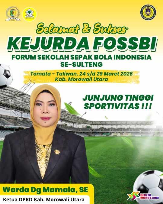 Dukungan Partai Golkar Morut di Kejurda FOSSBI Sulteng 2026