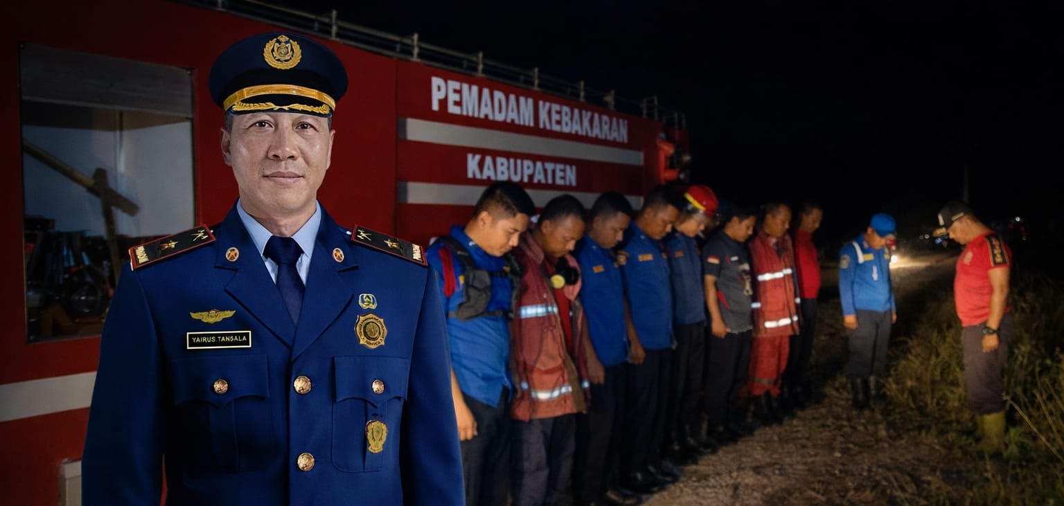 Dibawah Komando Yairus Tansala, Damkar Morut Garda Terdepan Kemanusiaan