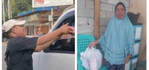 Tangan-tangan Pewarta Morut Berbagi Takjil dan Kunjungi Seorang Janda