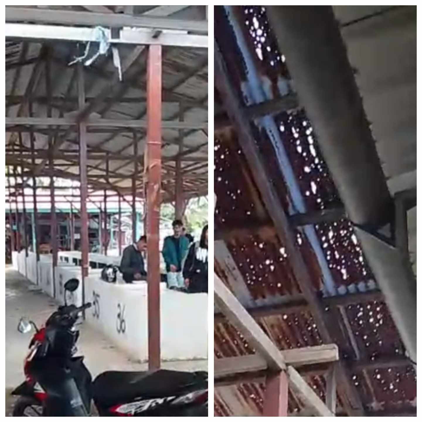 Proyek Tahun 2025 Pasar Ikan Kolonodale Mubazir Tak Digunakan, Atap Pakai Seng Bekas