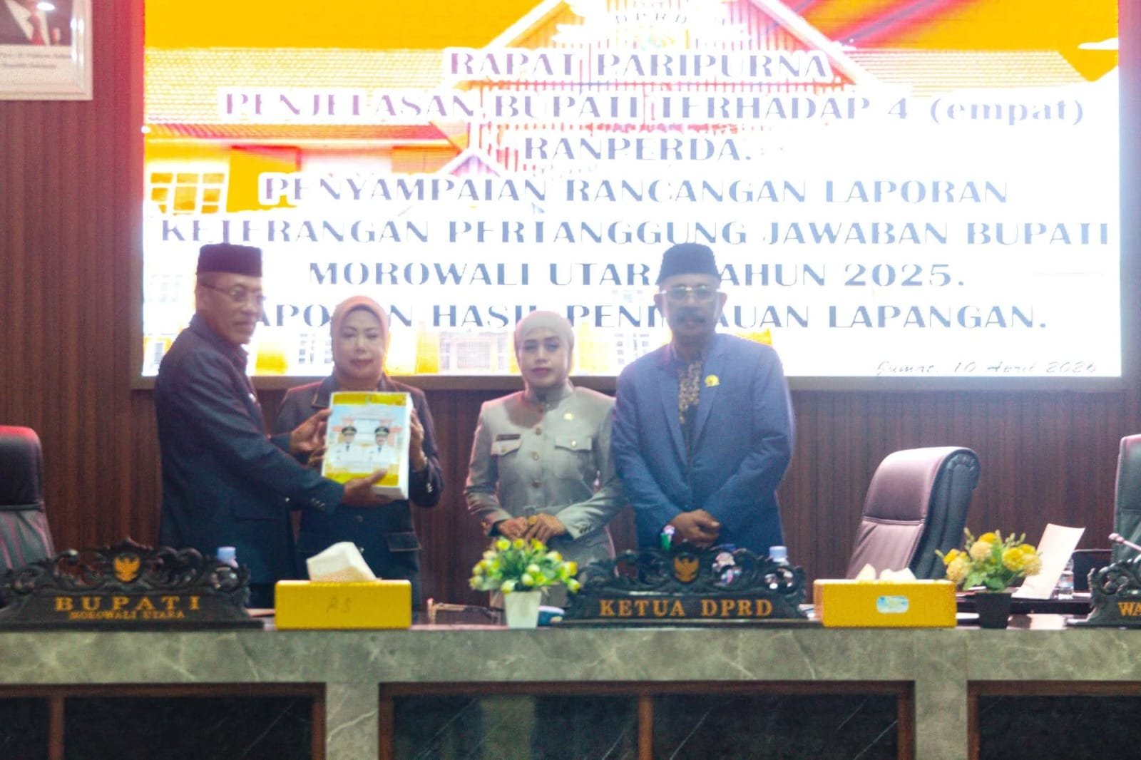 Empat Raperda Strategis Dibahas di Paripurna DPRD Morowali Utara