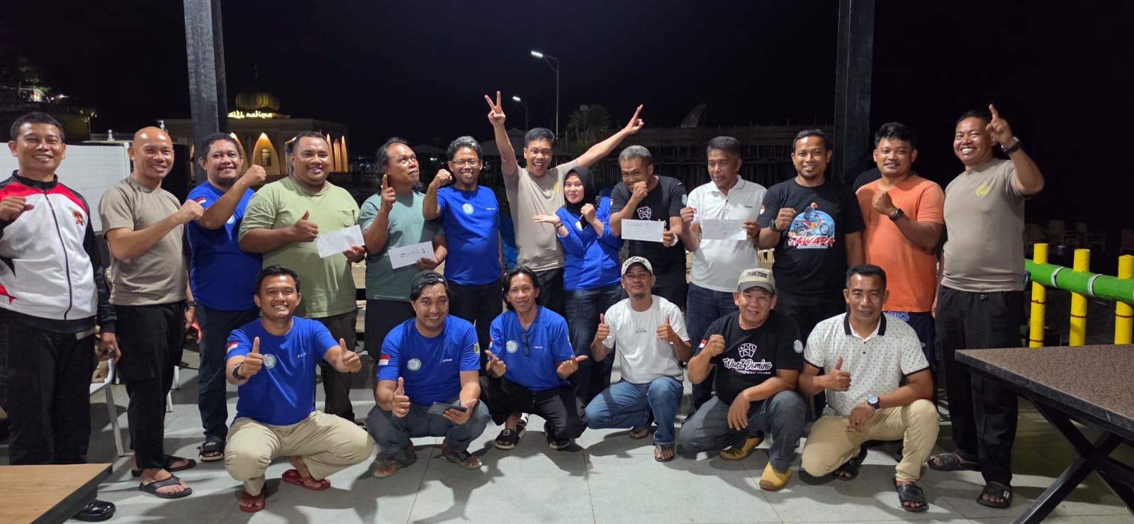 Seru hingga Dini Hari Kegiatan PORDI Morut, Wakapolda Sulteng Sabet Juara III Turnamen Domino