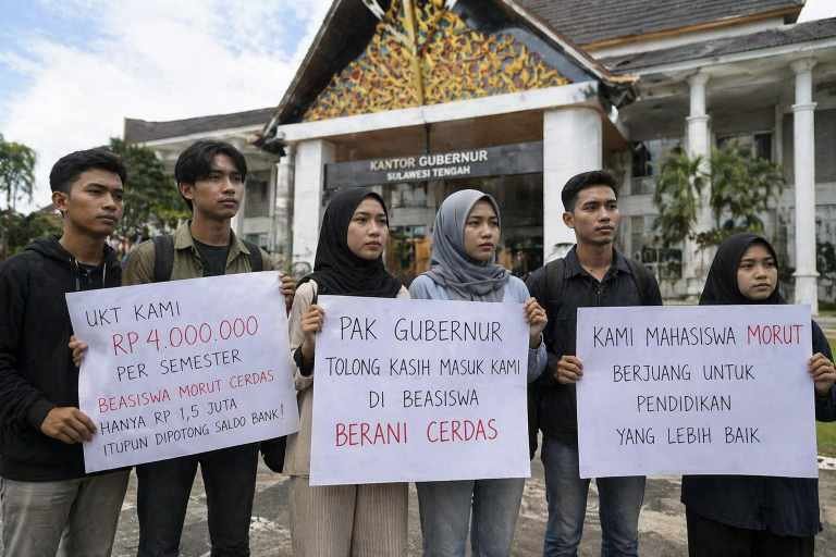 Mahasiswa Asal Morut: “Pak Gub Tolong Kasih Kesempatan Kami Masuk Beasiswa Berani Cerdas”