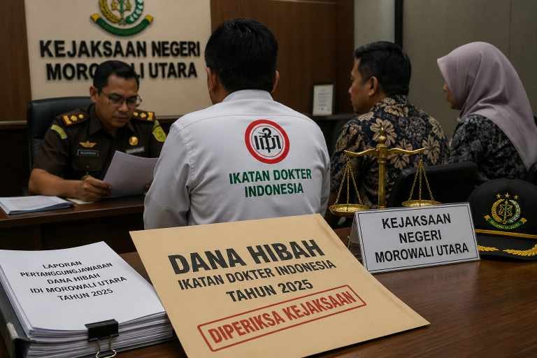 PPTK Dana Hibah IDI Morut di Kesbangpol Akui Sejumlah Pejabat di Periksa Kejaksaan