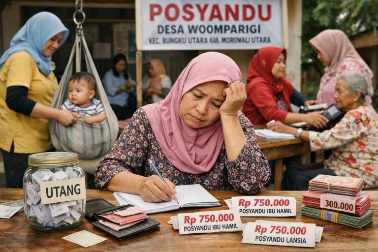 Kader Posyandu di Morut Pusing DD Tidak Cair